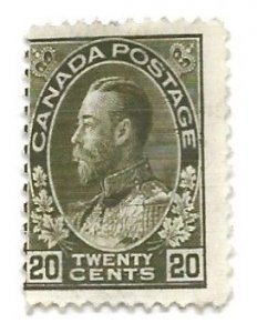 Canada Scott 119 d wet printing