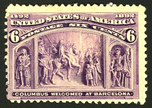 U.S. #235 MINT OG HR