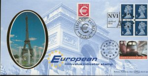 19/01/1999 WALSALL ‘E’ RATE NVI BOOKLET DUAL DATE-PARIS-CARRIED ON TUNNEL FDC