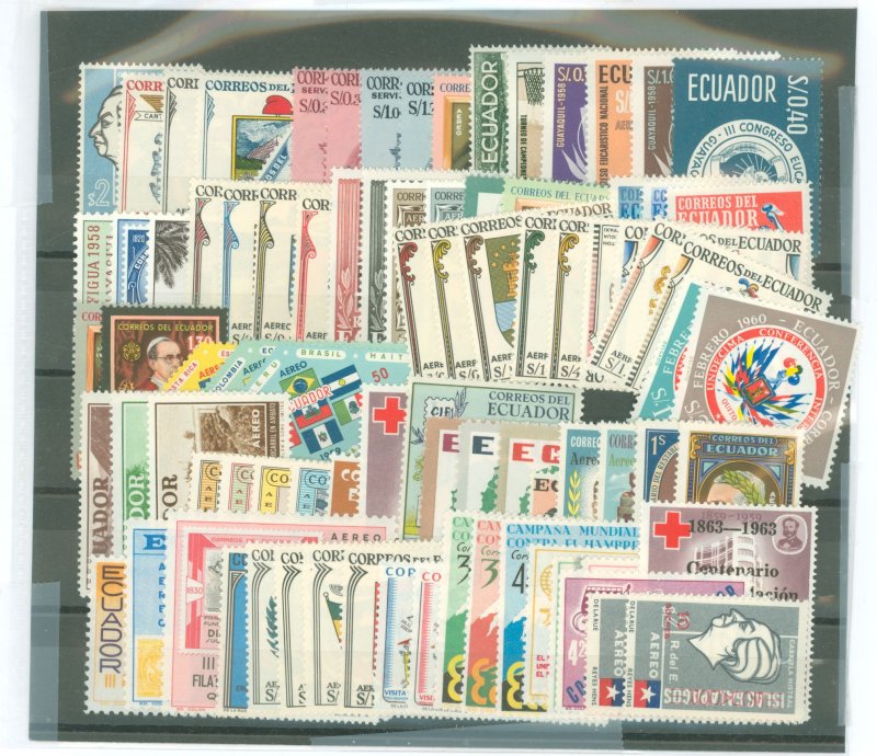 Ecuador #C315-408  Single (Complete Set)