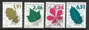 FRANCE 1994 Precanceled Leaves Set Sc 2438-2441 MNH