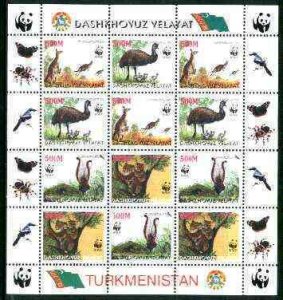 Turkmenistan (Dashkhovuz Velayat) 1998 WWF - Wild Animals...