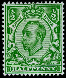 SG340 SPEC N4(6), ½d yellow-green, M MINT. WMK CROWN