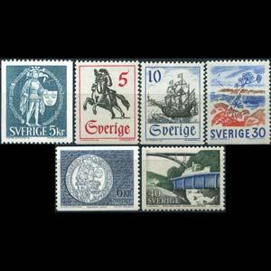 SWEDEN 1970 - Scott# 755-9 Bridge etc. 5k LH