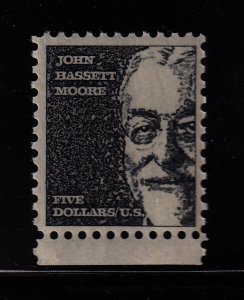 1973 John Bassett Moore Sc 1295 $5 black, untagged MNH single stamp (J