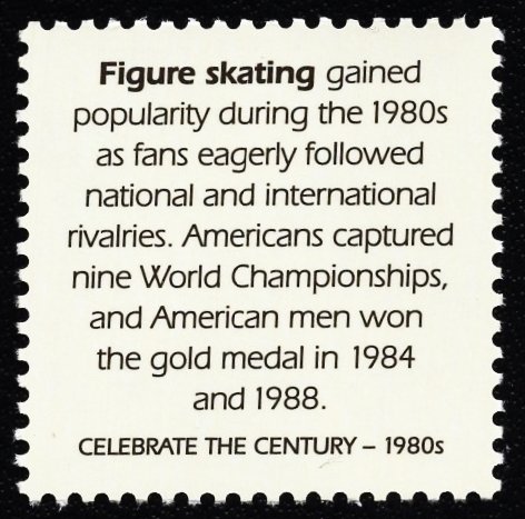 US 3190e MNH VF 33 Cent  Figure Skating Celebrate the Century 1980's