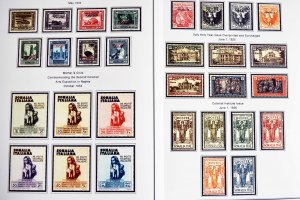 COLOR PRINTED ITALIAN SOMALIA 1903-1960 STAMP ALBUM PAGES (45 illustrated pages)