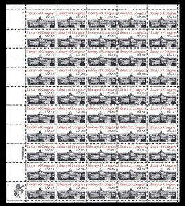 US #2004 Library of Congress - Sheet of 50 -  OGNH - VF - CV$20.20 (ESP#491) 