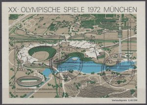 Germany 1972 Sc#B489 Mi#SS 7 used Kiel - Olympics (BU1780)