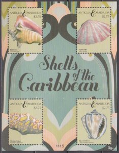 2011 Antigua & Barbuda 4918-21KL Sea shells 10,00 €