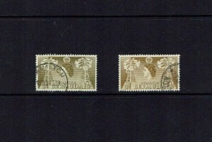 Bermuda: 1953 Queen Elizabeth II definitive,  1/2 d  2  listed shades, Fine used