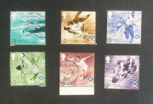 GB 2014 Commonwealth Games Glasgow. Set of 6 used stamps.