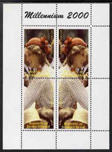 SOMALILAND - 2000 - Millenium, Diana - Perf 4v Sheet - M N H - Private Issue