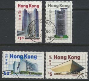 Hong Kong SG 503 - 506 set of 4  New Buildings Used  FD cancel