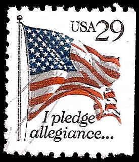 # 2593 USED FLAG AND PLEDGE OF ALEGANCE