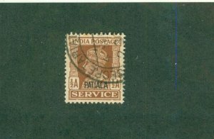 PATIALA INDIAN STATE O64 USED BIN $0.50