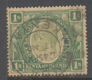 Kenya Uganda Tanganyika,  1sh King George V (SC# 29) Used