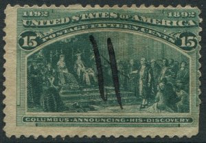 238 15c Columbian Exposition Used