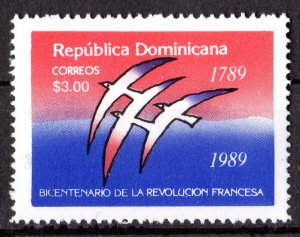 Dominican Republic 1989 Sc#1049 FRENCH REVOLUTION BICENTENARY Single MNH