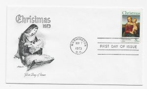 US 1507 8c Christmas Madonna & Child FDC Artmaster Cachet Unaddressed ECV $7.50