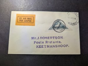 1931 Dutch SWA Airmail Internal First Flight Cover FFC Rehoboth to Keetmanshoop