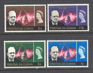 TRISTAN DA CUNHA Sc# 89 - 92 MNH FVF Set4 Winston Churchill 