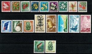 NEW ZEALAND 1967 QE II FULL SET +2 SG845-862 MH Wmk. w98 P.14x14.5 / 14.5x14 VGC