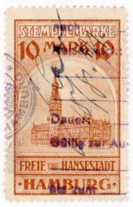 (I.B) Germany Revenue : Hamburg Municipal Tax 10M (Police Court)