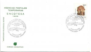 ARGENTINA 1995 COVER WITH SPECIAL POSTMARK A.V. MIRA AVIATOR PIONEER AVIATION