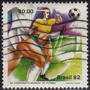 Brazil - 1982 - Scott #1787 - used - Sport Soccer Football