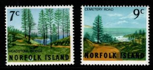 NORFOLK ISLAND SG72/3 1966 SCENES MNH