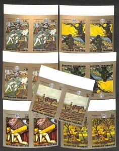 Togo 1970, 50 years I.L.O. 7v, imperforated pairs, MNH