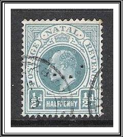 Natal #101 King Edward VII Perfin Used