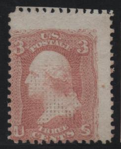 US Scott #88 Mint Part OG Grilled Stamp CV $375 for no gum