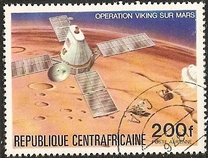 Central African Rep. C152 Used 1976 200fr Viking Mars Issue