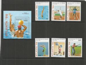 BENIN SCOTT 829-34 AND 835 MNH