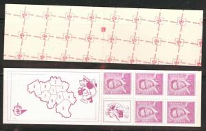 Belgium Scott 474a MNH** 1969 booklet CV$25