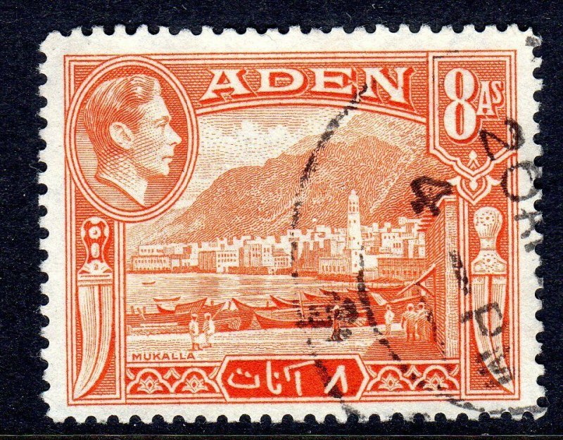 Aden -    1938-48 - sg 23 -   8  anna  -  USED