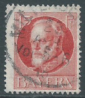 Bavaria, Sc #100, 15pf Used