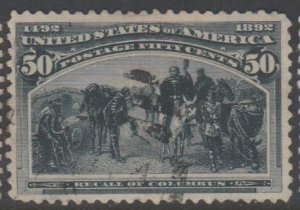 U.S. Scott Scott #240 Columbian Stamp - Used Single