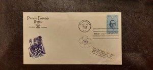 US Scott # 1188; used 4c Sun Yat Sen from 1961; First day Cover; entire; glued