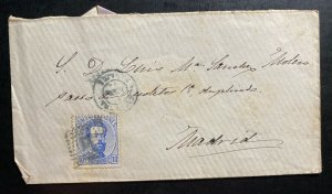 1878 Spain Vintage Cover To Madrid