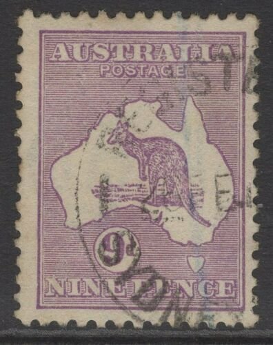 Australia SG10 1913 9d Violeta Die II Usado 