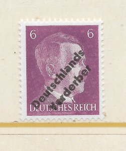 Post-3rd Reich Hitler Stamp Overprinted in Soviet Zone Germany's D...
