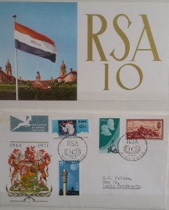 1971 South West Africa SWA Ten Golden Years + Antarctic Treaty FDC 31 May 3 Sets