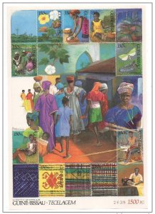 Guinea-Bissau 1990 / 1991 Tecelagem web art weaving Mi. Bl. 286 MNH**-