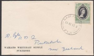 FIJI 1953 cover to New Zealand ex NADI AIRPORT..............................V380