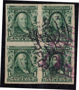 U.S. -  314 - Block of 4 - SUPERB - Used