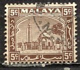 Malaya Selangor; 1935: Sc. # 48; Used Single Stamp