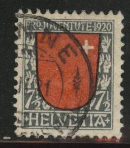 Switzerland Scott B15 used 1919 semipostal CV$11.50 thin